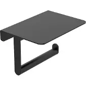 Boss & Wessing Toiletrolhouder BWS Mark Met Planchet Mat Zwart