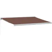 vidaXL Luifel handmatig uittrekbaar 400x300 cm bruin