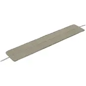 Muuto Linear Steel Bench Ottoman Light Grey | 170 x 34 cm