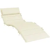 vidaXL Ligbedkussen 180x60x4 cm oxford stof crèmekleurig