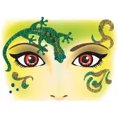 Herma 15302 Face Art Stickers Gecko - 4 stuks