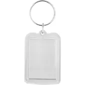 Combicraft Plexiglas sleutelhanger blanco rechthoek middel 33x42mm - 50 stuks
