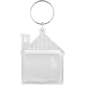 Combicraft Plexiglas sleutelhanger blanco huis 43x53mm - 10 stuks