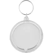 Combicraft Plexiglas sleutelhanger blanco cirkel groot Ø47mm - 25 stuks