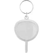 Combicraft Plexiglas sleutelhanger blanco lolly 46x70mm - 25 stuks
