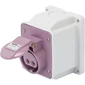 Gewiss - vaste wandcontactdoos 2P 16A IP44 paars 24V GW62456