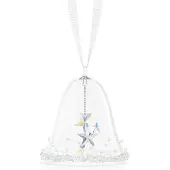 Swarovski Kerstbel XS 2024 5682732 beeldje | kerstklok wit kristal, kerstdecoratie en sierlijk sierelementen voor in huis