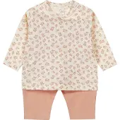 Dirkje pyjama met all over print roze Meisjes Stretchkatoen Ronde hals - maat 86/92