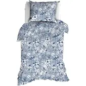 Romanette Dekbedovertrek Victorine Blauw Katoen-140 x 200 / 220 cm | 1-Persoons