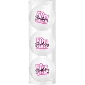 Legend Golfpresentjes-Sarah 3 golfballen- Sarah 50 jaar Golfcadeau-Golfgadget- Golfprijs-Golfer-Golfaccessoires-Golfbal-golftees-golfcadeau