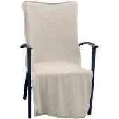 Linnick Tuinstoel Handdoek Stoel Handdoek Microvezel 136x57cm + 15 - sand
