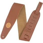 Levys Leathers LEATHER STRAP WITH COLORED SUEDE BACK 7,6 CM - TAN-SAND