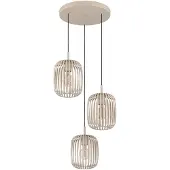 Eglo Hanglamp Romazzina, dimbaar, crème / amber, Woon-/ Eetkamer, metaal, Modern, hanglamp