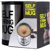 Out of the blue Self Stirring Mug - Zelfroerende koffie mok - 350 ml - 11 x 9 cm