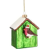 Sass & Belle Vogelhuisje met roodborstje kerstbal - Sass & Belle