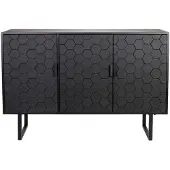 Puur Lazaro dressoir hoog - zwart