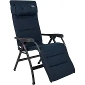 Crespo Relaxstoel - AP/242 - Air-Deluxe - Ergonomisch & Inklapbaar - Met Hoofdkussen - Blauw