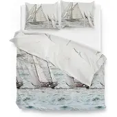 Zohome Zo Home Dekbedovertrek Katoen Marnix - blue 240x200/220cm