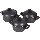Bo Camp - Pannenset - Rondo - 3-Delig - Carbonstaal