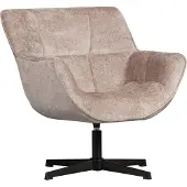 Woood Wibo Draaifauteuil - Chenille - Taupe - 94x71x83