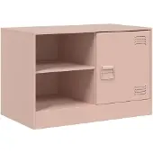 vidaXL Tv-meubel 67x39x44 cm staal roze