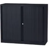 Bisley Roldeurkast Staal 1 Plank Afsluitbaar 1.000 x 430 x 1.030 mm Donkergrijs
