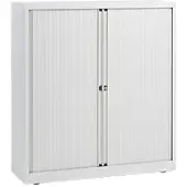 Bisley Roldeurkast Staal 1 Plank Afsluitbaar 1.200 x 430 x 1.030 mm Wit