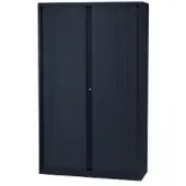Bisley Roldeurkast Staal 4 Planken Afsluitbaar 1.000 x 430 x 1.980 mm Donkergrijs
