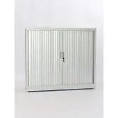 Ceha Roldeurkast Metaal 3 Planken Afsluitbaar 1.200 x 450 x 1.200 mm Zilver