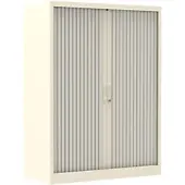 Ceha Roldeurkast Metaal 4 Planken Afsluitbaar 1.000 x 450 x 1.350 mm Wit