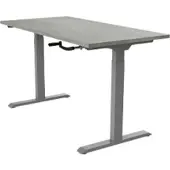 Euroseats Crank Zit-sta-bureau Rechthoekig Oxyd Beton T-Voet 1.800 (B) x 800 (D) x 1.190 (H) mm Metaal