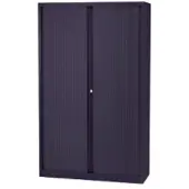 Bisley Roldeurkast Staal 4 Planken Afsluitbaar 1.200 x 430 x 1.980 mm Donkergrijs