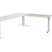 Schaffenburg Linesto Plus Bureau-uitbreiding Rechthoekig Eiken T-Voet 1.200 (B) x 600 (D) x 655 (H) mm Melamine
