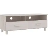 vidaXL Tv-meubel HAMAR 106x40x40 cm massief grenenhout wit