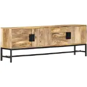 vidaXL Tv-meubel 140x30x50 cm massief mangohout