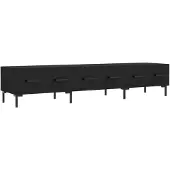 vidaXL Tv-meubel 150x36x30 cm bewerkt hout zwart