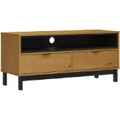 vidaXL TV-meubel FLAM 110x40x50 cm massief grenenhout