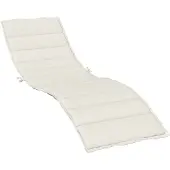 vidaXL Ligbedkussen 200x60x4 cm stof gemêleerd crèmekleurig