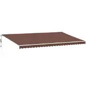 vidaXL Luifel automatisch uittrekbaar met LED 600x300 cm bruin