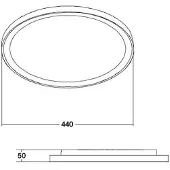 Brumberg LED plafondlamp Sunny Midi, DALI, 3.000 K, wit dimbaar, wit / opaal, Woon-/ Eetkamer, Aluminium, Modern