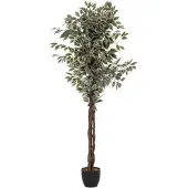 Atmosphera Kunstplant Fiscus met pot - Ø70xH180cm - Groen