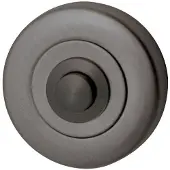 Hardbrass Beldrukker Artax rond - PVD gun metal
