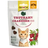 GimCat 12x Crunchy Kattensnack Kalkoen & Cranberry 50 Gr