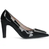 Manfield Zwarte lakleren pumps | Maat 38