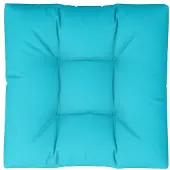 vidaXL Palletkussen 80x80x12 cm stof turquoise