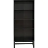 Notio Living Boekenkast-3Planken - Espresso Grenen
