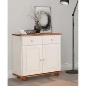 Notio Living Mette Dressoir met 2 Deuren en 1 Lade - Massief Grenenhout - 80 x 34 x 77 cm