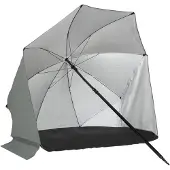 VirtuFit Strandparasol - Windscherm - Strandtent - 160 cm - Grijs