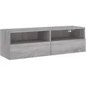 vidaXL Tv-wandmeubel 100x30x30 cm bewerkt hout grijs sonoma