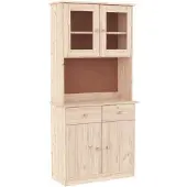 vidaXL Hoge kast ALTA 77x35x165 cm massief grenenhout